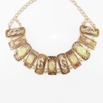 Odyssey Glam Opal GemStone Bib Necklace